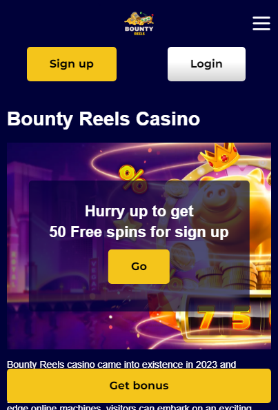 Bounty Reels Casino Mobile screenshot